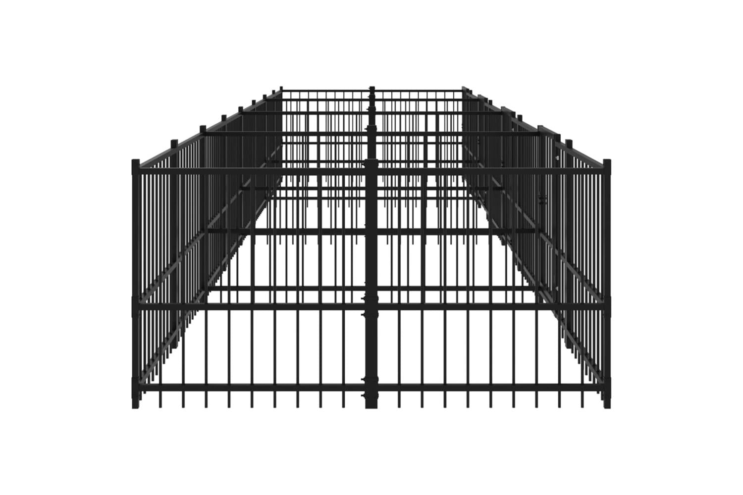 Vidaxl 3124666 Outdoor Dog Kennel Steel 15.02 M2-4