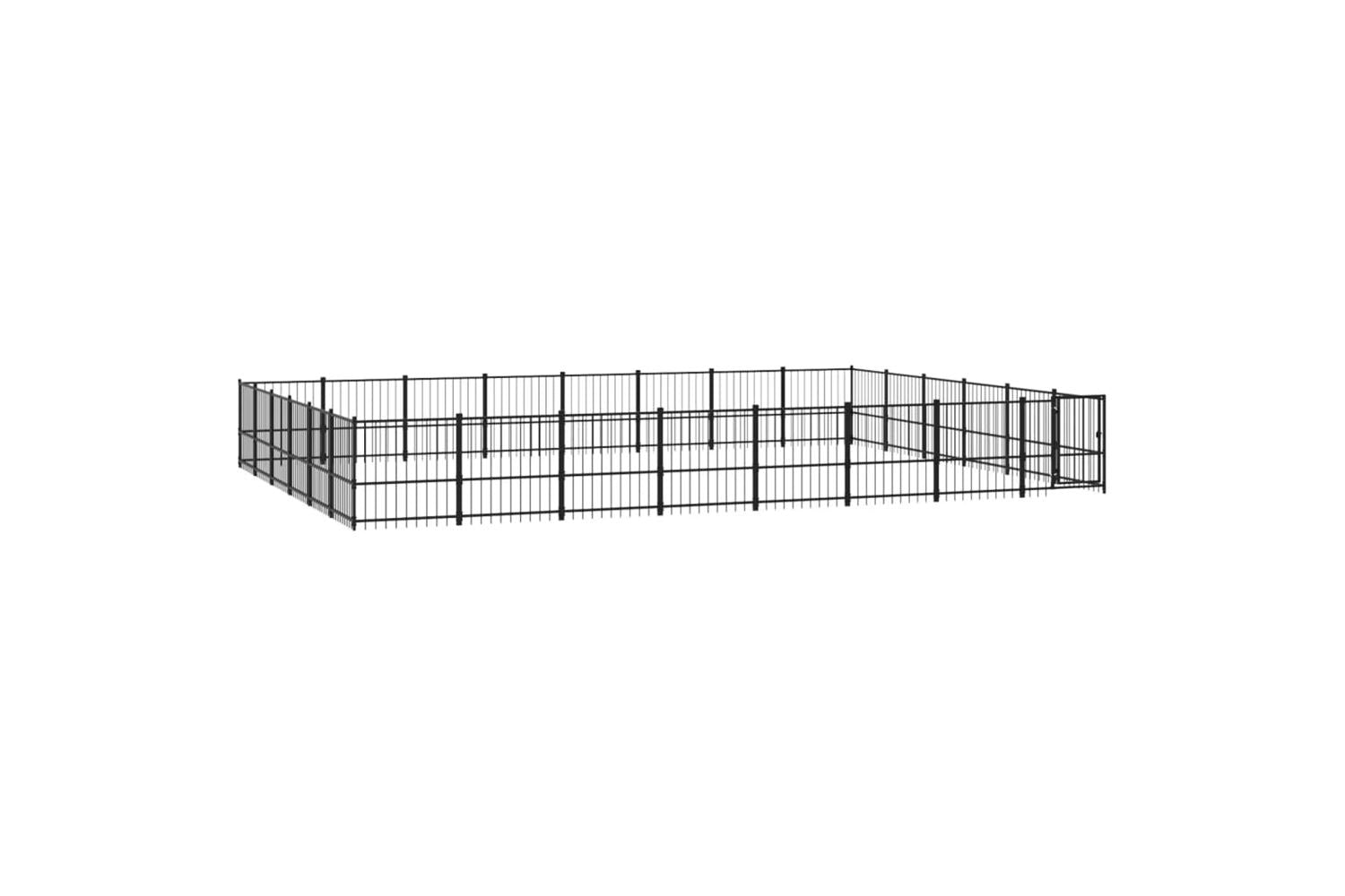 Vidaxl 3124645 Outdoor Dog Kennel Steel 45.16 M2-2