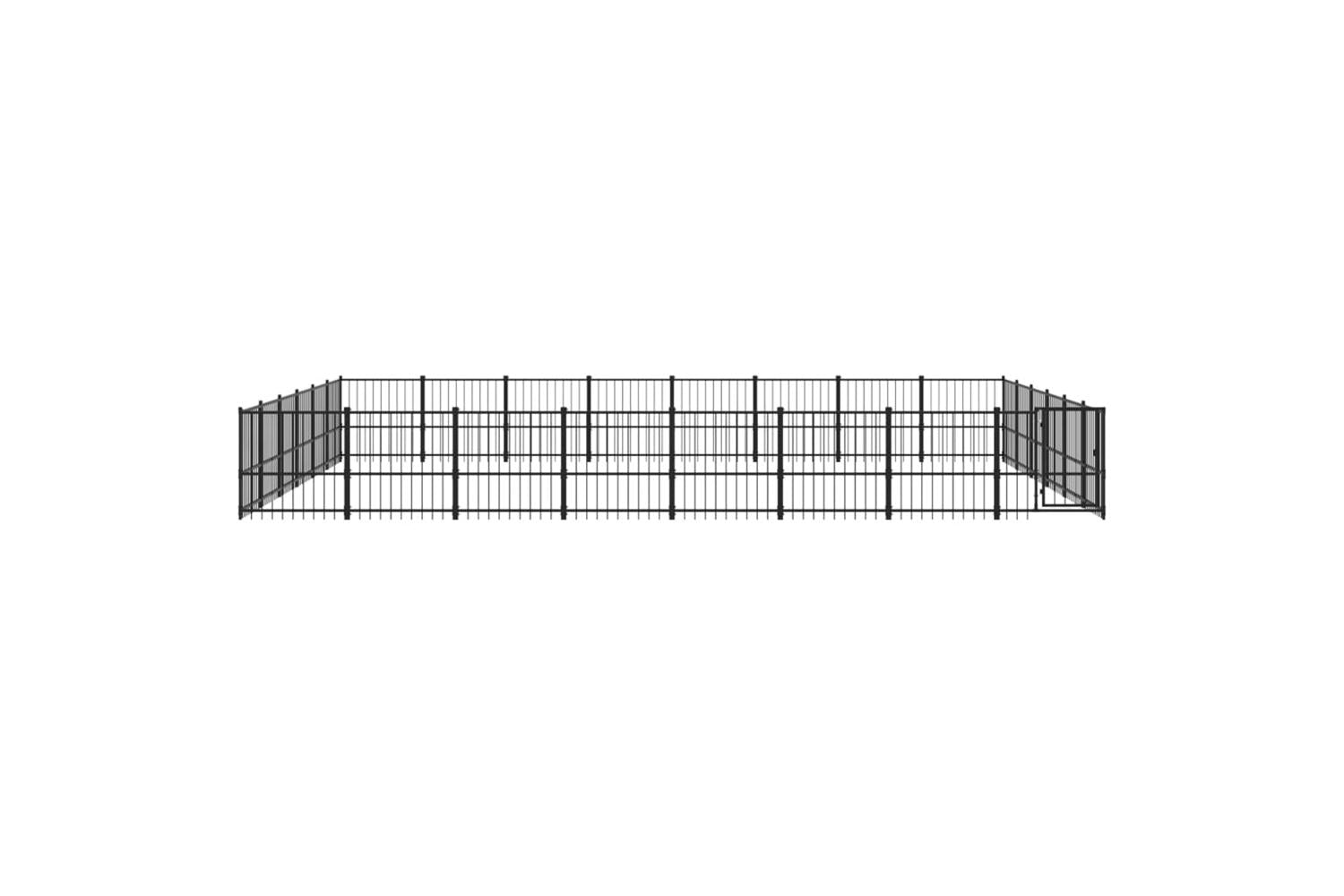 Vidaxl 3124645 Outdoor Dog Kennel Steel 45.16 M2-3