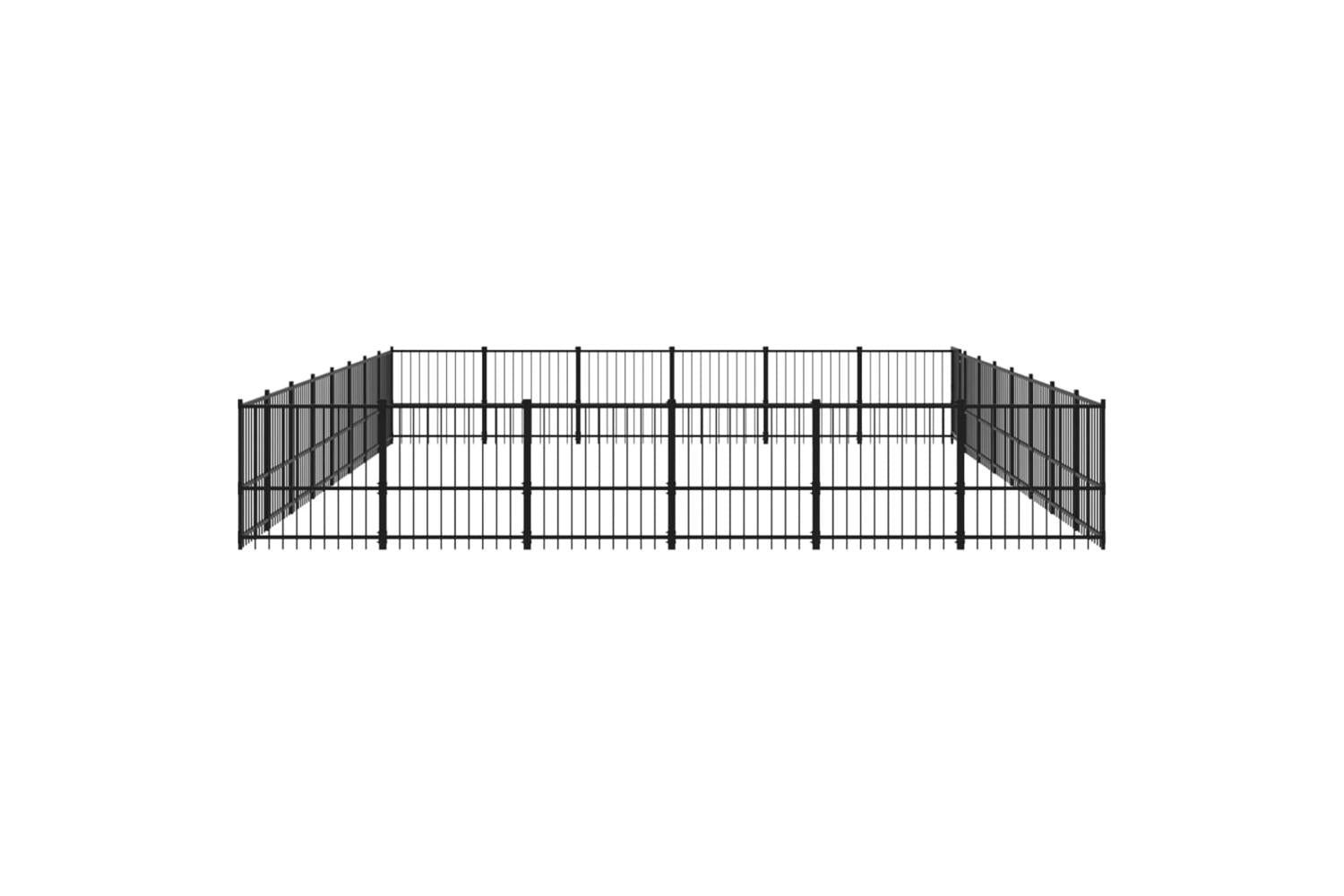Vidaxl 3124645 Outdoor Dog Kennel Steel 45.16 M2-4