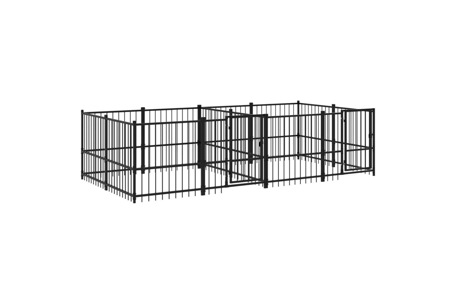 Vidaxl 3124664 Outdoor Dog Kennel Steel 7.51 M2-2