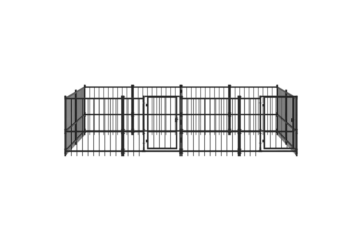 Vidaxl 3124664 Outdoor Dog Kennel Steel 7.51 M2-3