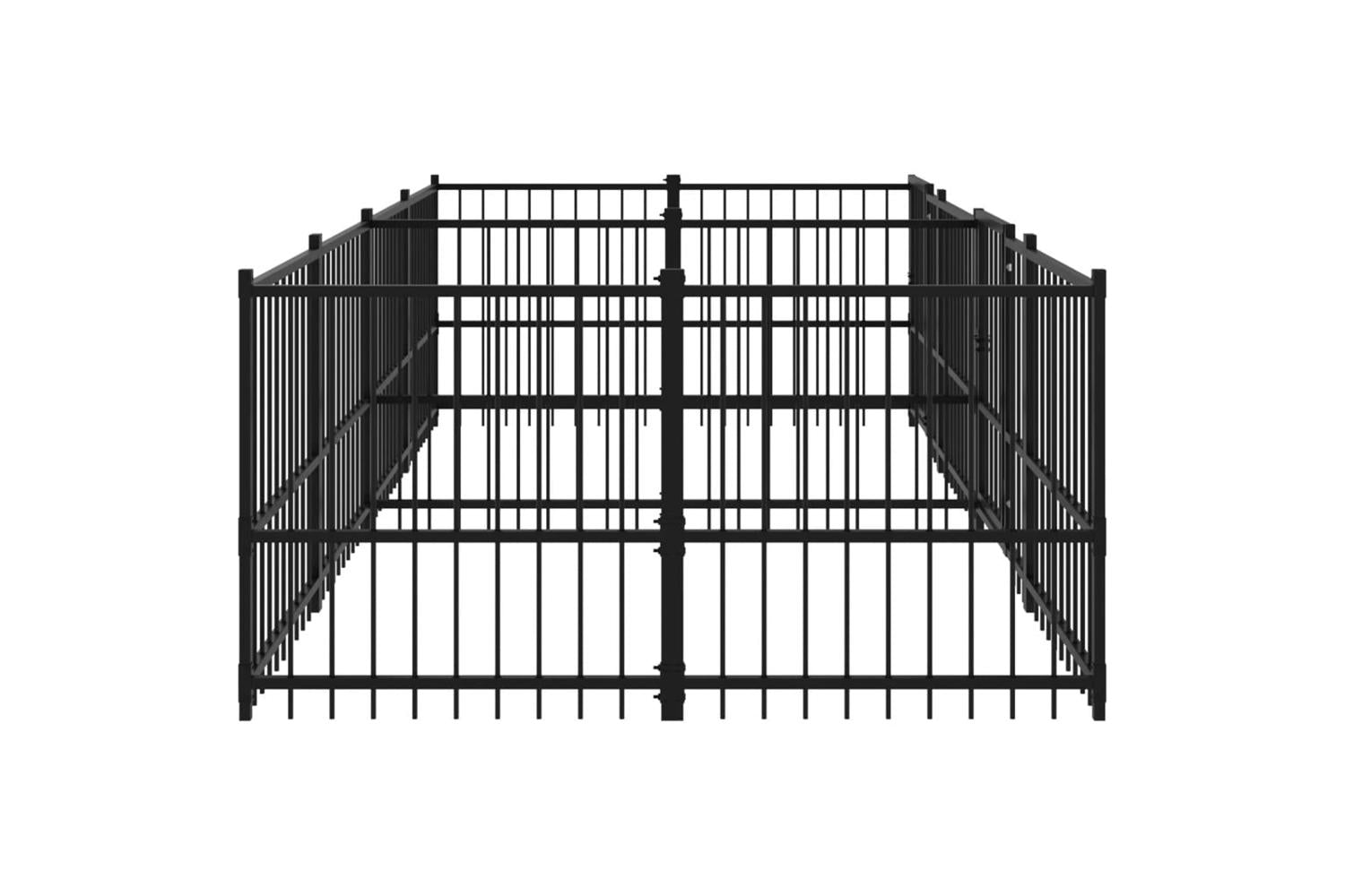 Vidaxl 3124664 Outdoor Dog Kennel Steel 7.51 M2-4