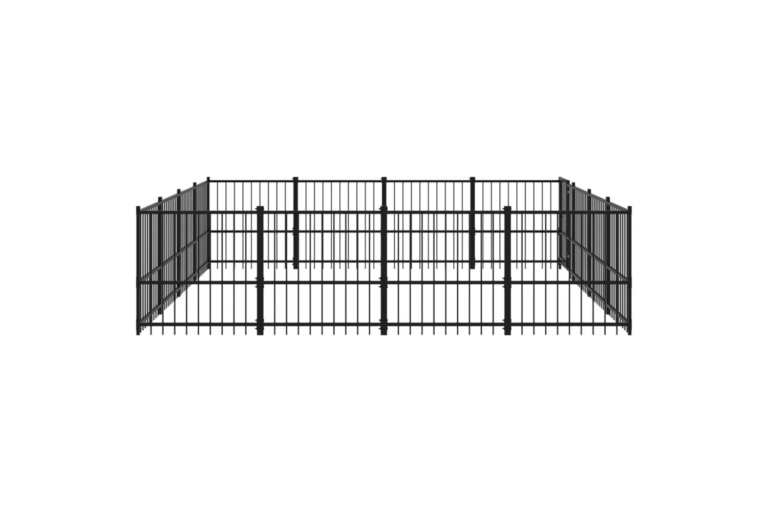 Vidaxl 3124626 Outdoor Dog Kennel Steel 15.05 M2-4