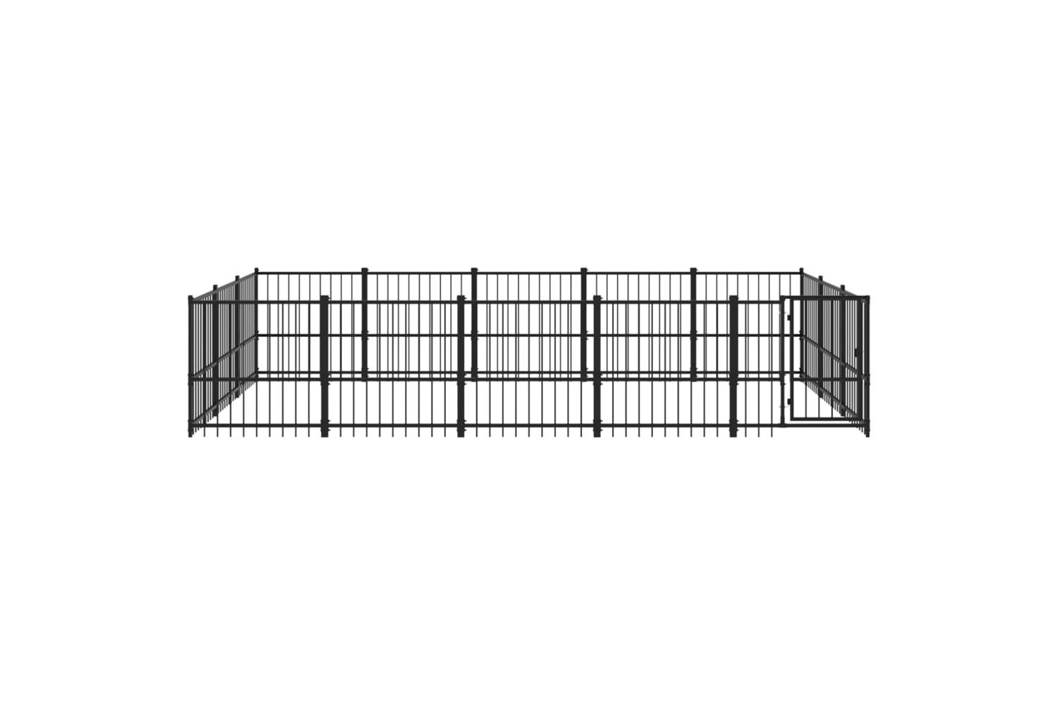 Vidaxl 3124618 Outdoor Dog Kennel Steel 14.11 M2-3