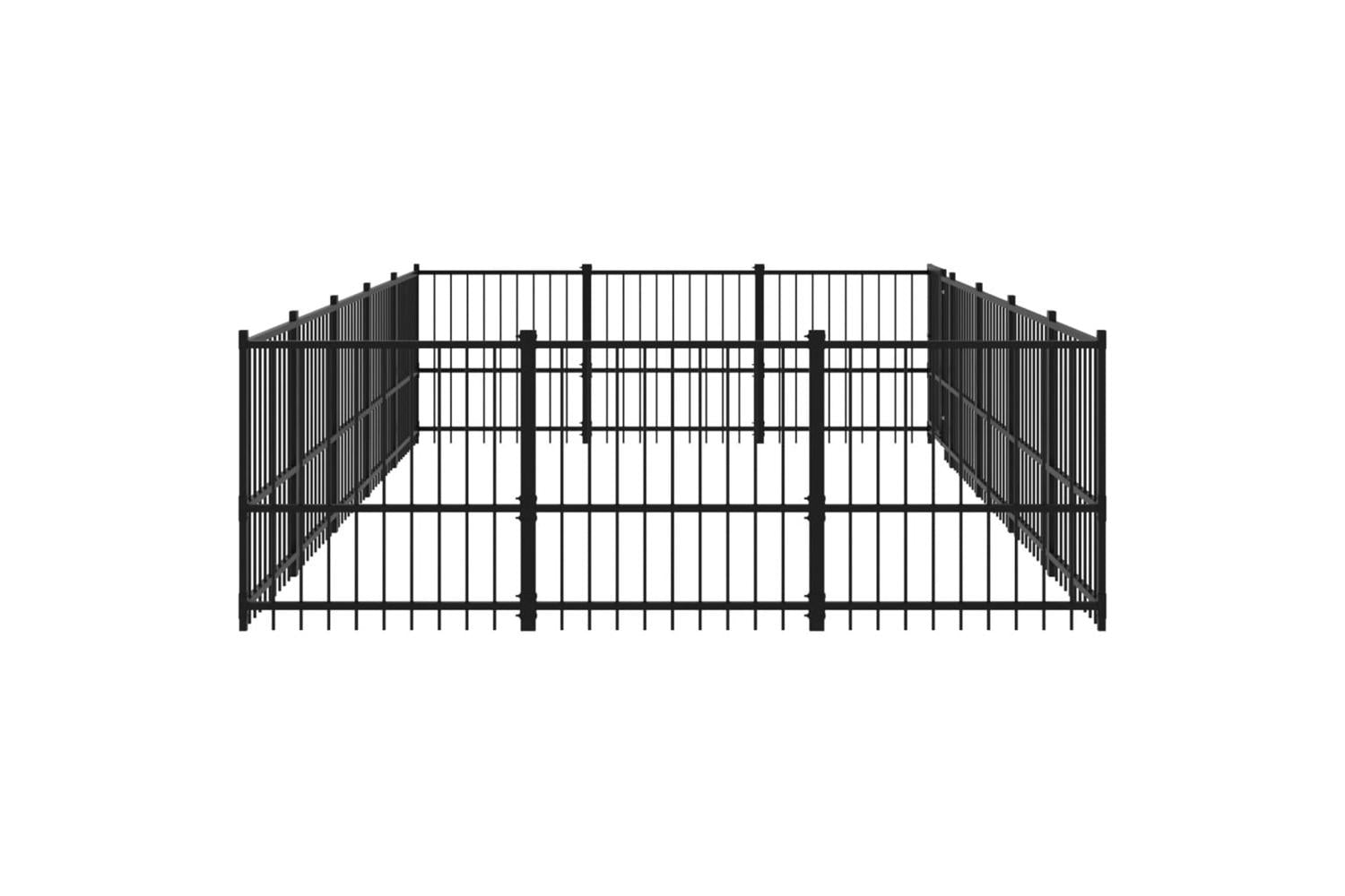 Vidaxl 3124618 Outdoor Dog Kennel Steel 14.11 M2-4