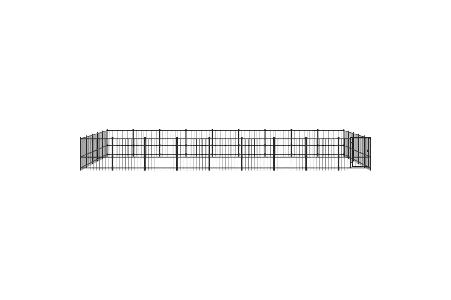 Vidaxl 3124639 Outdoor Dog Kennel Steel 42.34 M2-3