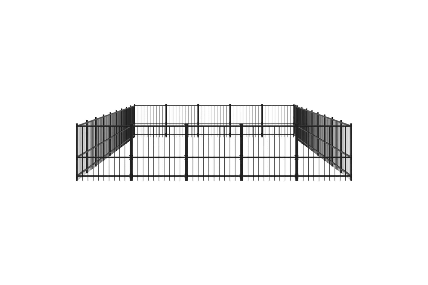 Vidaxl 3124639 Outdoor Dog Kennel Steel 42.34 M2-4