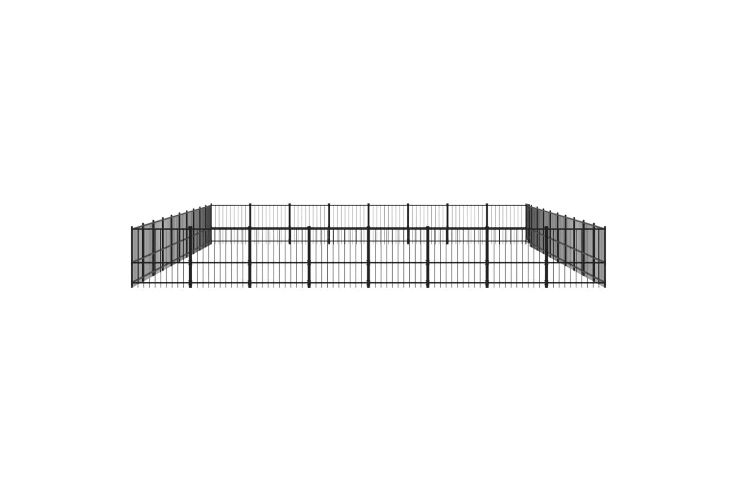 Vidaxl 3124658 Outdoor Dog Kennel Steel 75.27 M2-4