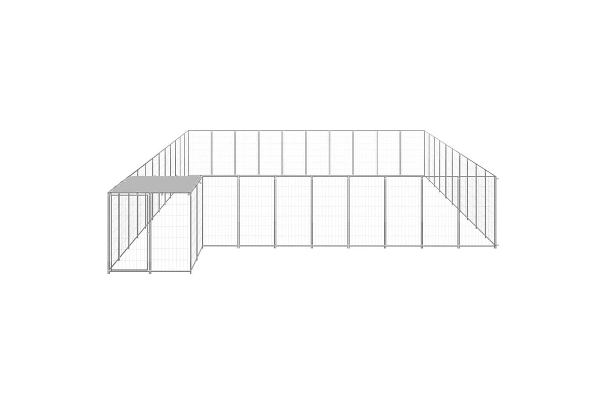 Vidaxl 3082247 Dog Kennel Silver 31.46 M2 Steel-2