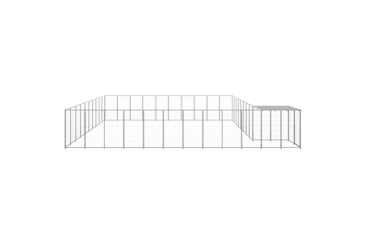 Vidaxl 3082247 Dog Kennel Silver 31.46 M2 Steel-3
