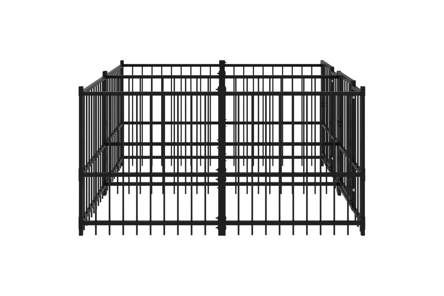 Vidaxl 3124579 Outdoor Dog Kennel Steel 3.75 M2-4