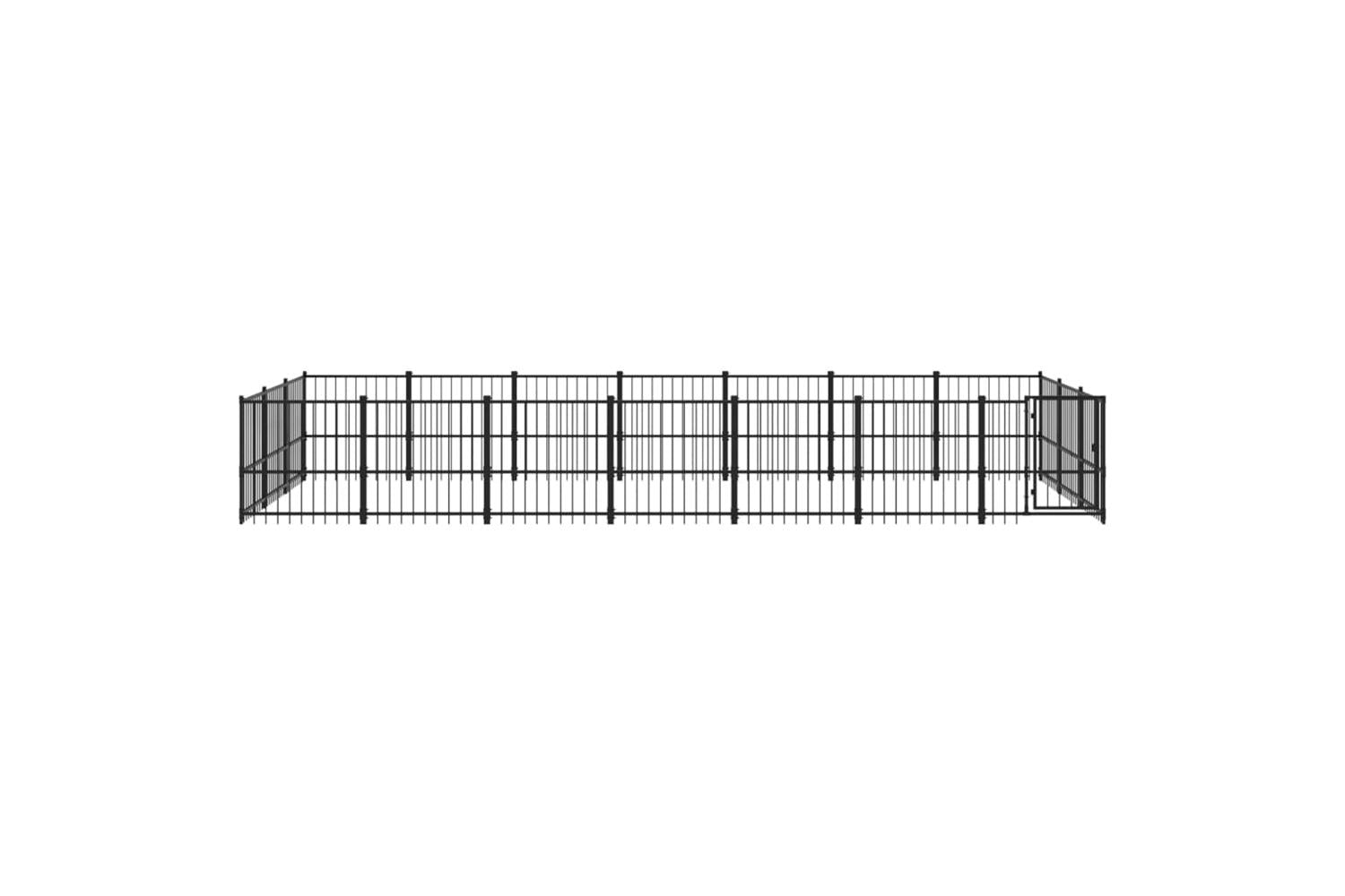Vidaxl 3124620 Outdoor Dog Kennel Steel 19.76 M2-3
