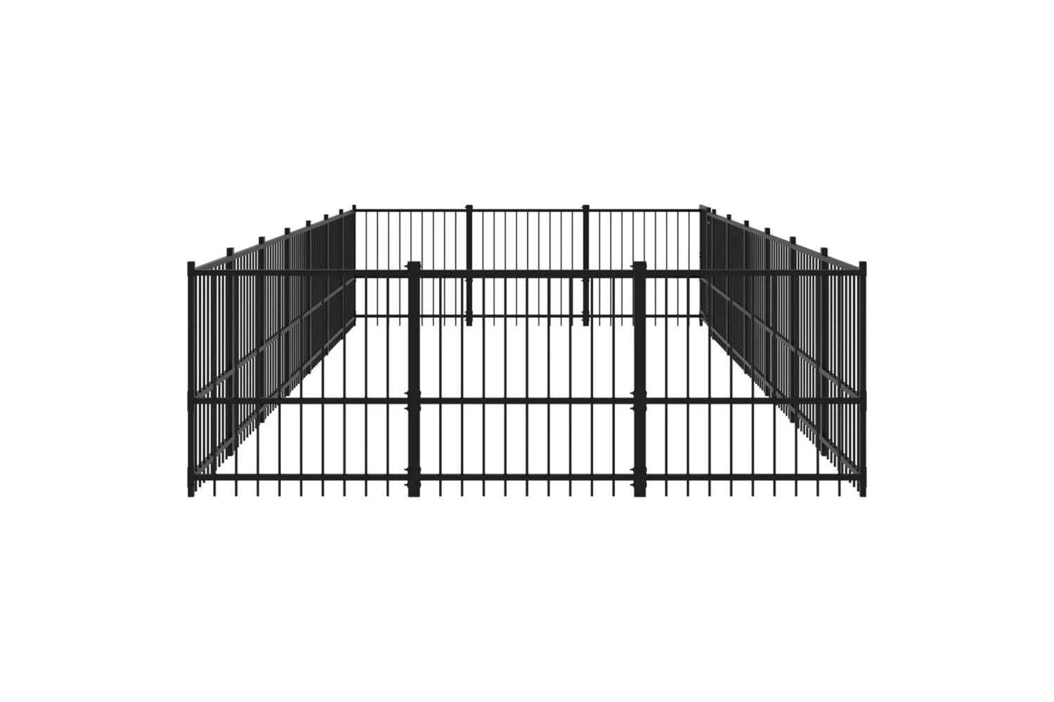 Vidaxl 3124620 Outdoor Dog Kennel Steel 19.76 M2-4