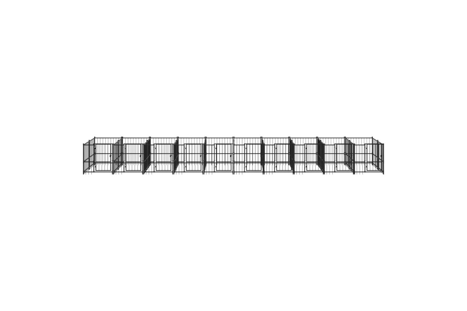 Vidaxl 3124587 Outdoor Dog Kennel Steel 18.77 M2-3