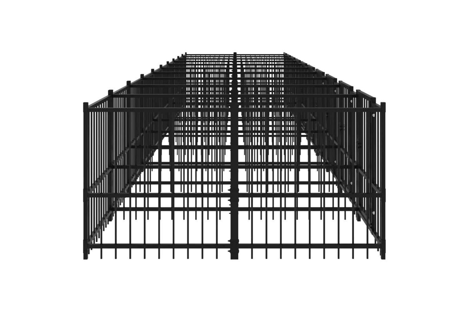 Vidaxl 3124587 Outdoor Dog Kennel Steel 18.77 M2-4