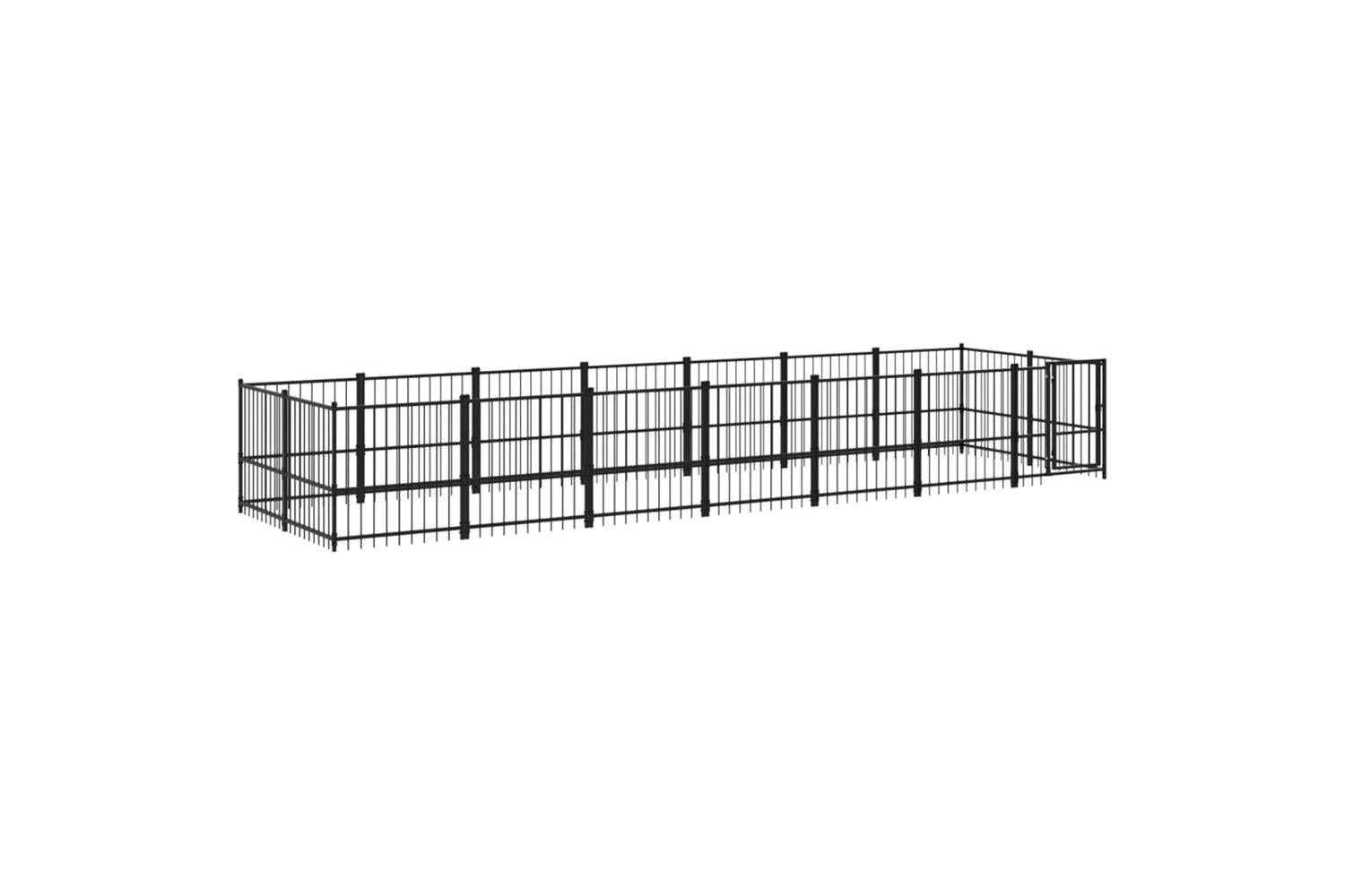 Vidaxl 3124603 Outdoor Dog Kennel Steel 13.14 M2