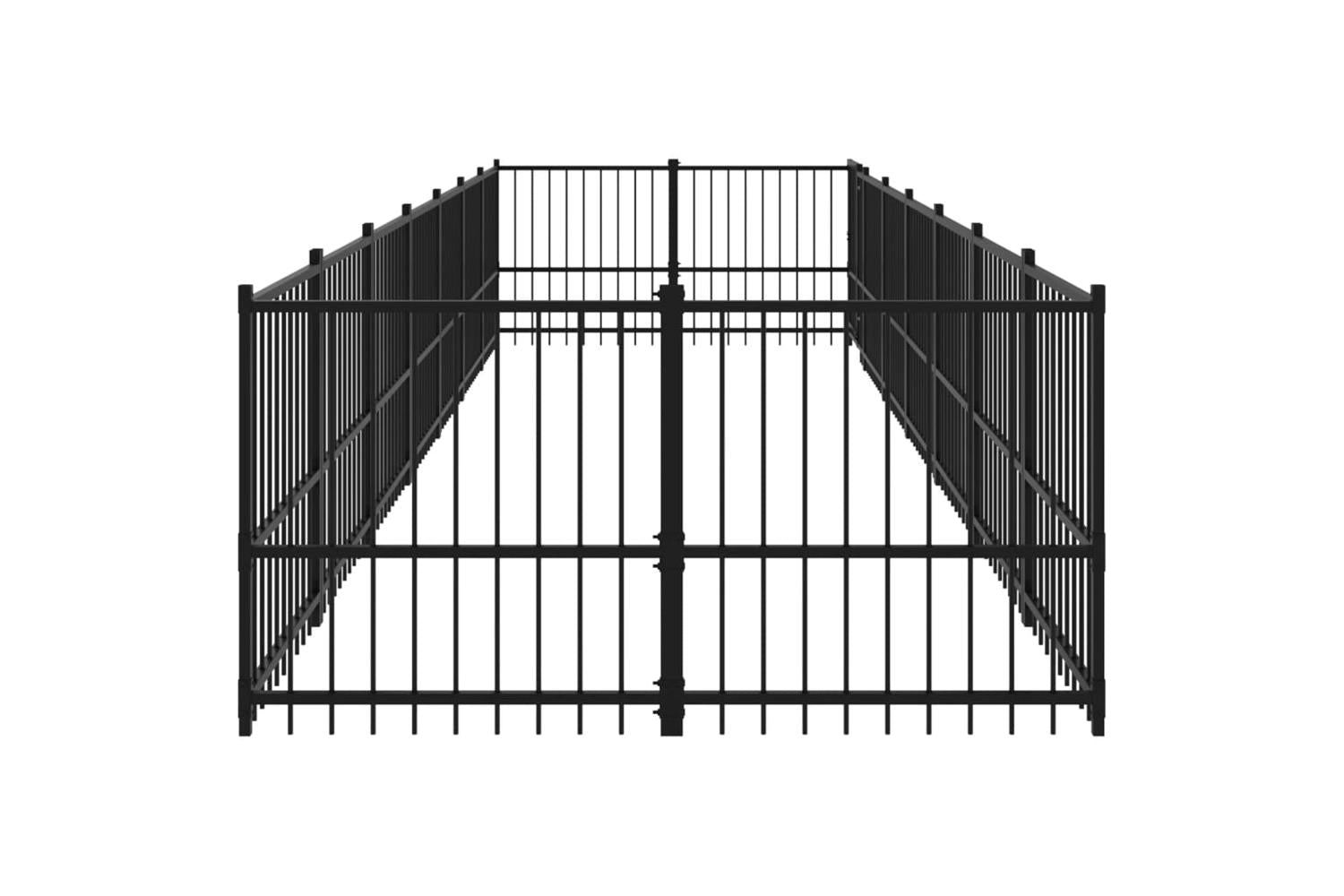 Vidaxl 3124603 Outdoor Dog Kennel Steel 13.14 M2-4