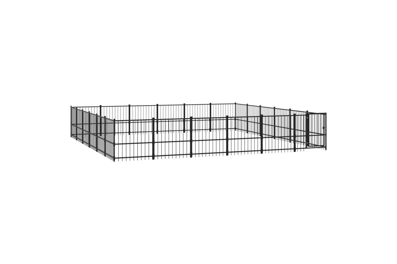 Vidaxl 3124643 Outdoor Dog Kennel Steel 33.87 M2-2