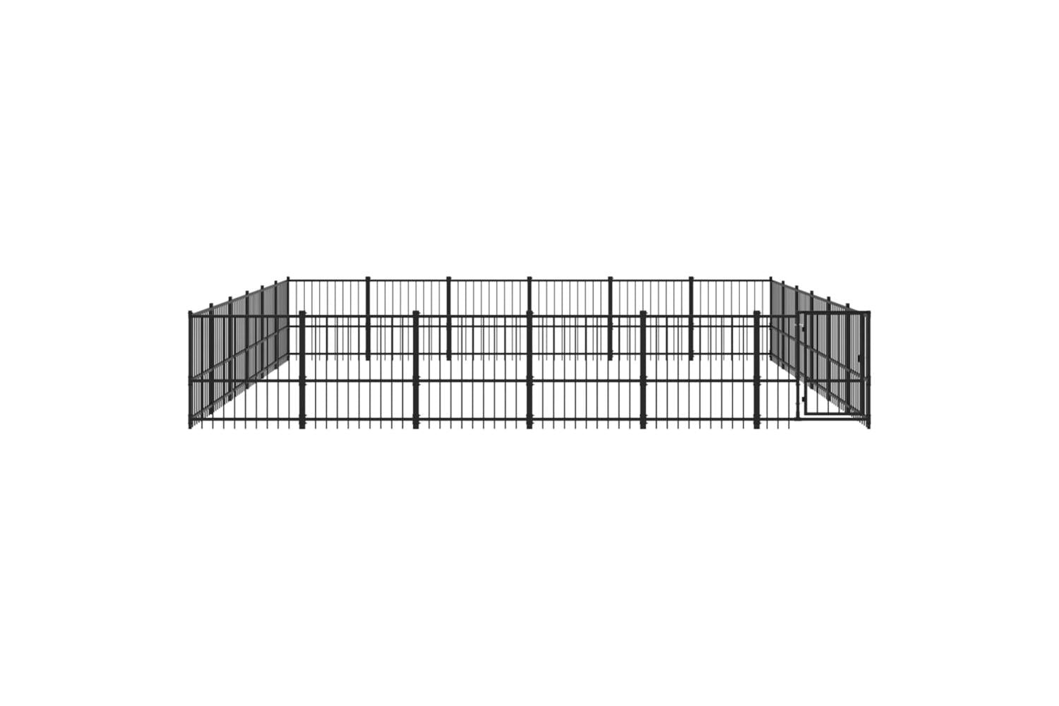 Vidaxl 3124643 Outdoor Dog Kennel Steel 33.87 M2-3