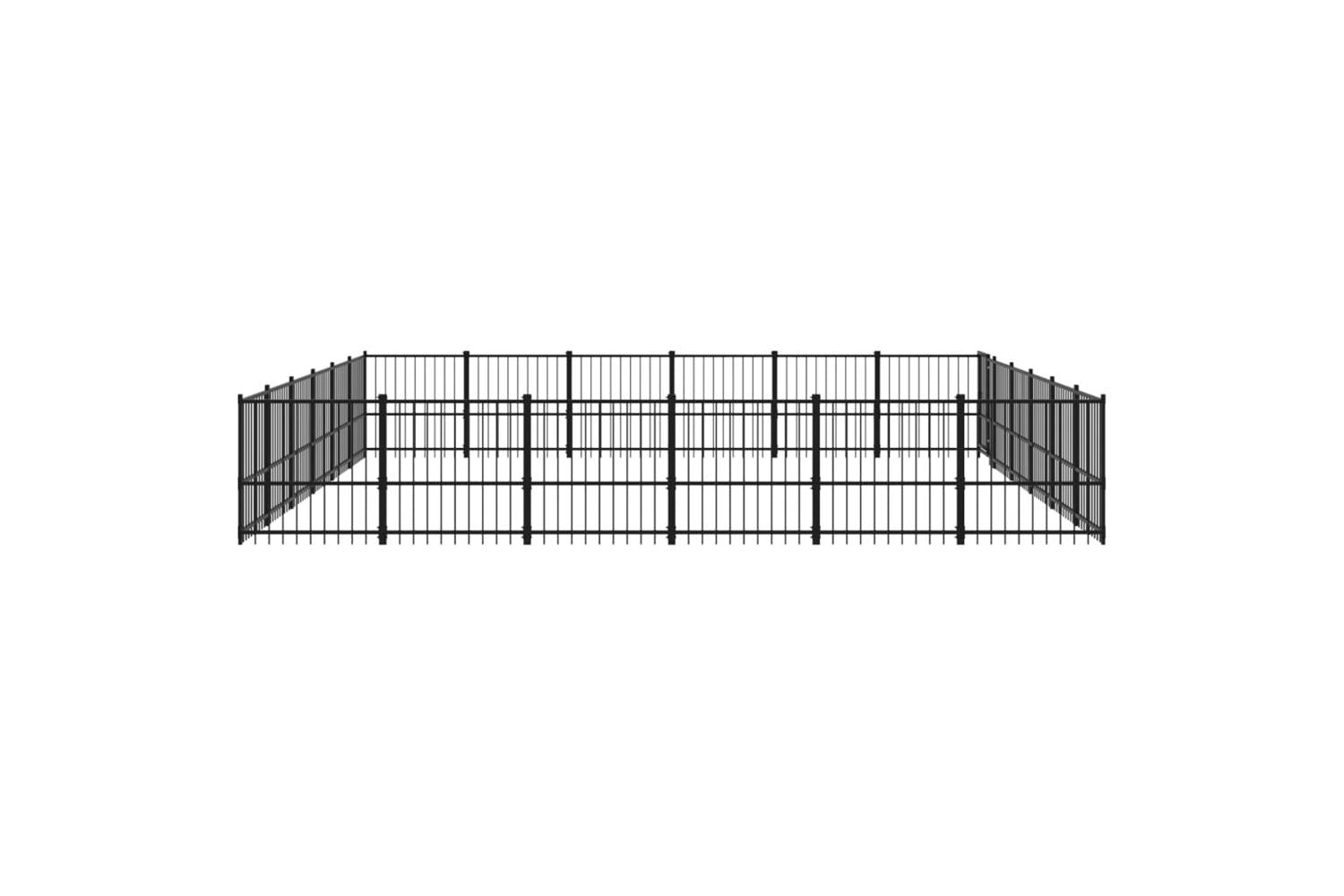 Vidaxl 3124643 Outdoor Dog Kennel Steel 33.87 M2-4