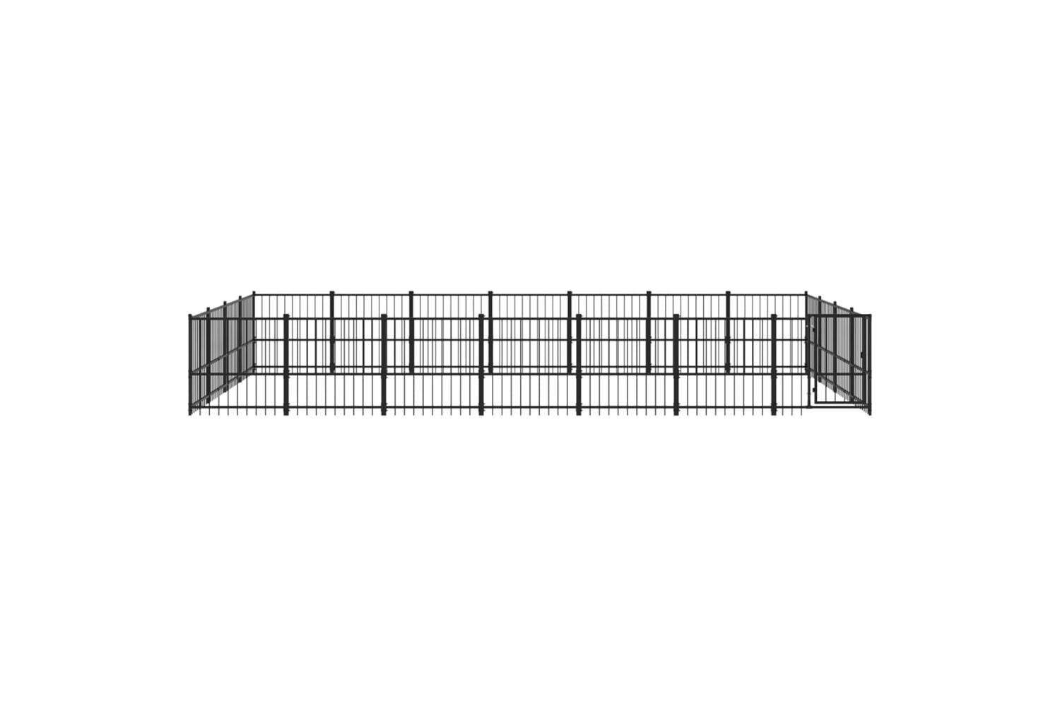 Vidaxl 3124629 Outdoor Dog Kennel Steel 26.35 M2-3