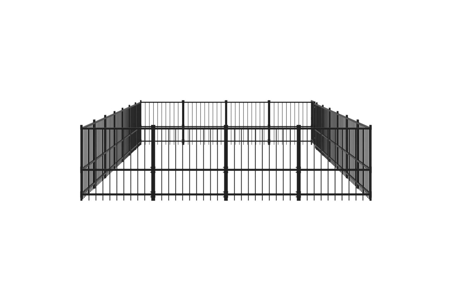 Vidaxl 3124629 Outdoor Dog Kennel Steel 26.35 M2-4