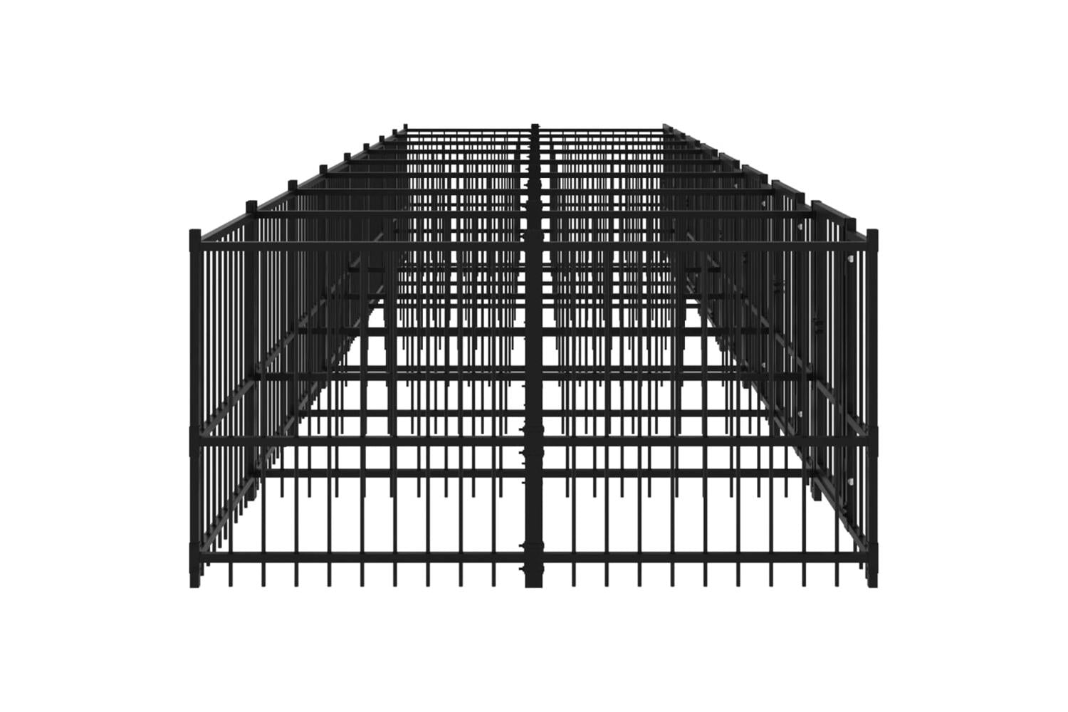 Vidaxl 3124585 Outdoor Dog Kennel Steel 15.02 M2-4