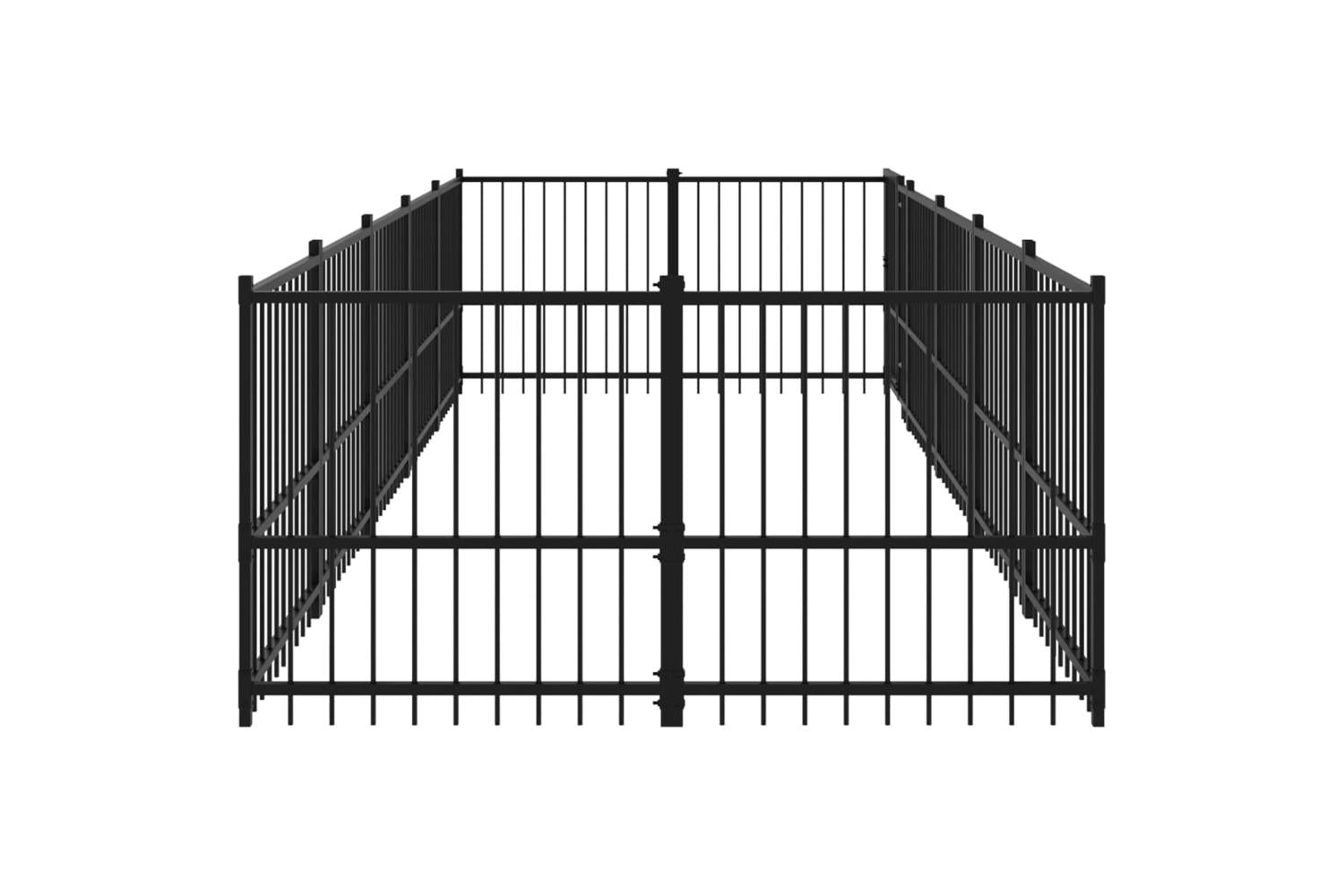 Vidaxl 3124601 Outdoor Dog Kennel Steel 9.38 M2-4