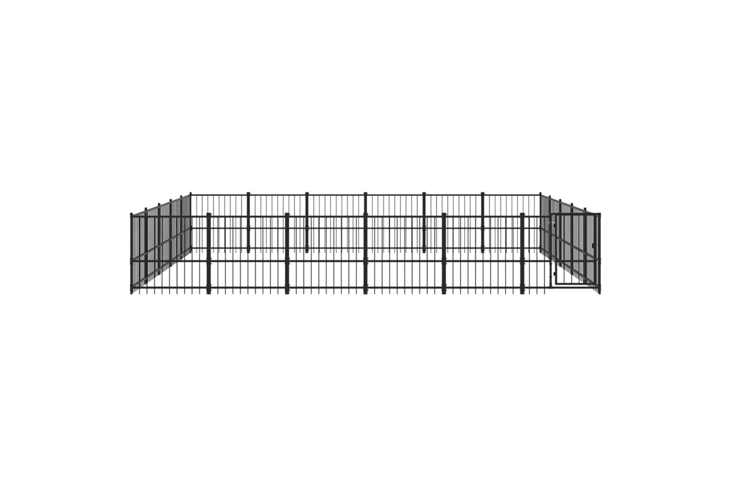 Vidaxl 3124636 Outdoor Dog Kennel Steel 28.23 M2-3
