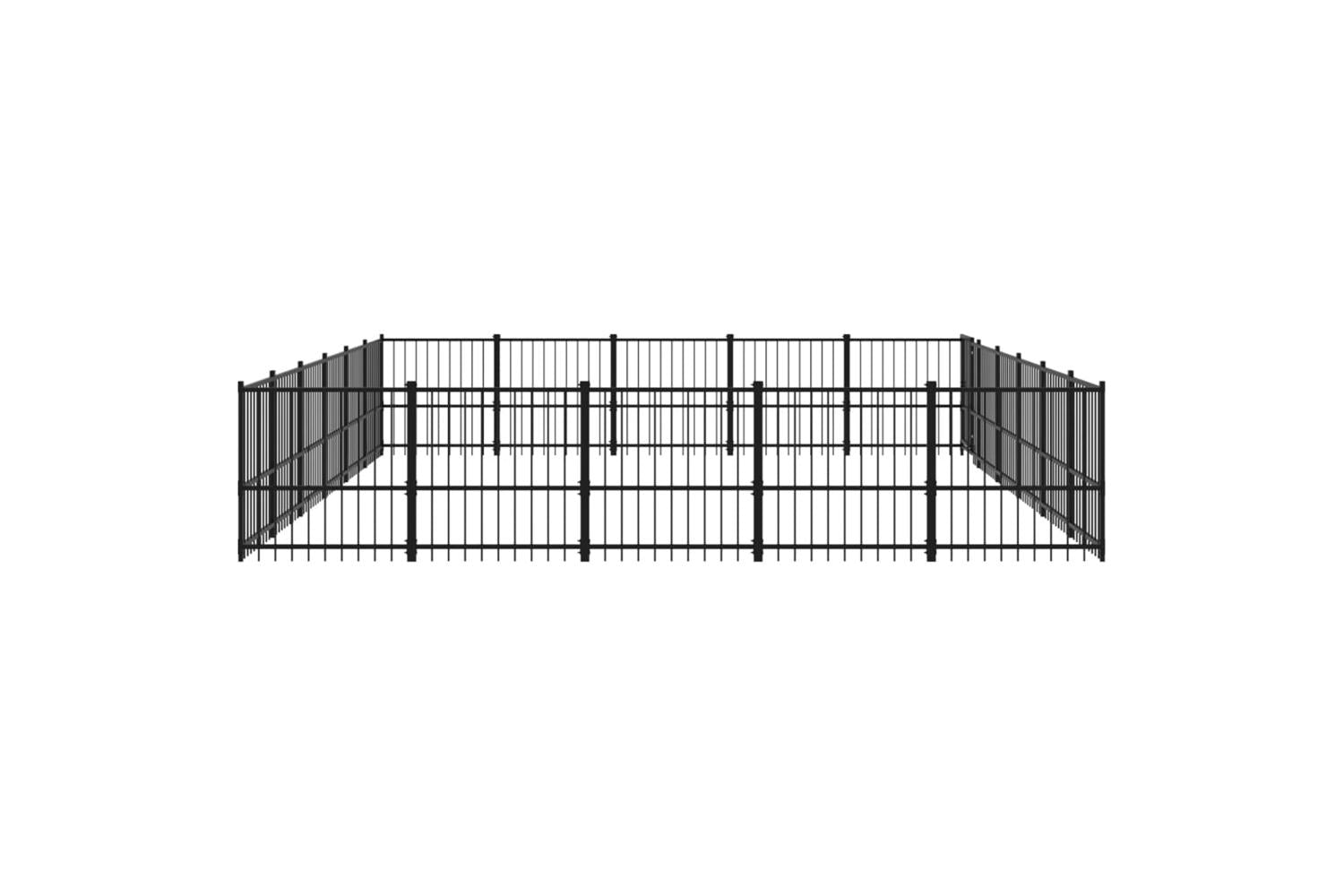 Vidaxl 3124636 Outdoor Dog Kennel Steel 28.23 M2-4