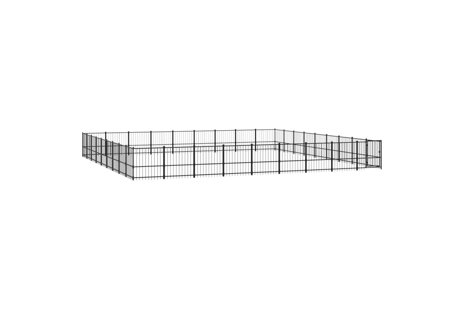 Vidaxl 3124660 Outdoor Dog Kennel Steel 76.21 M2