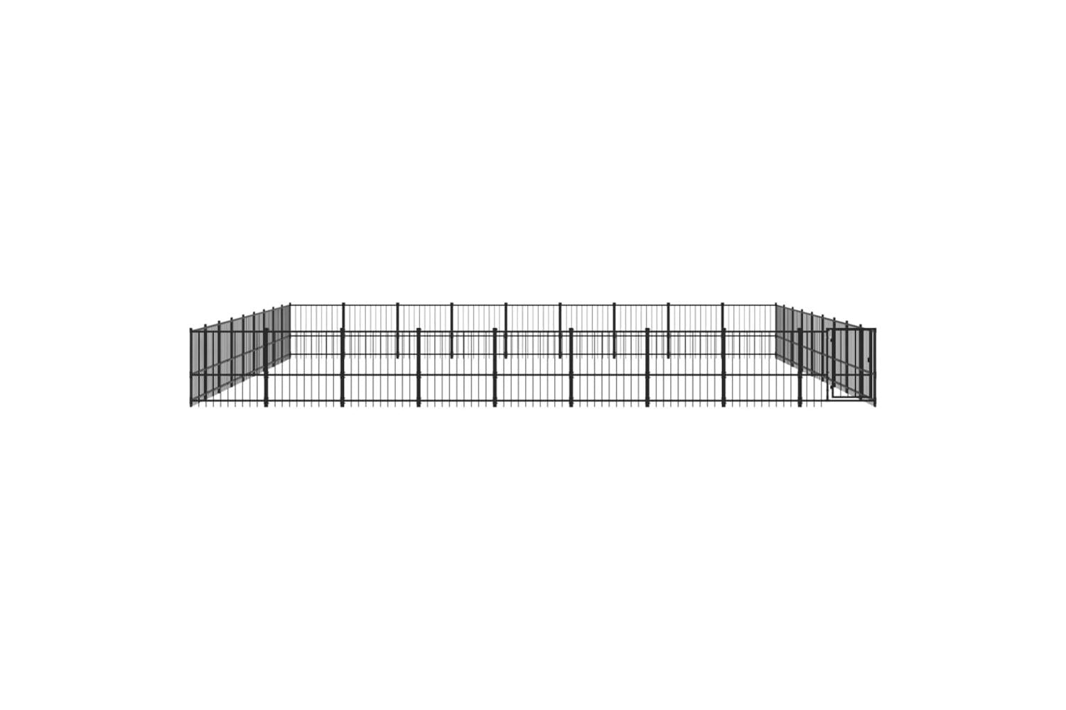 Vidaxl 3124660 Outdoor Dog Kennel Steel 76.21 M2-3