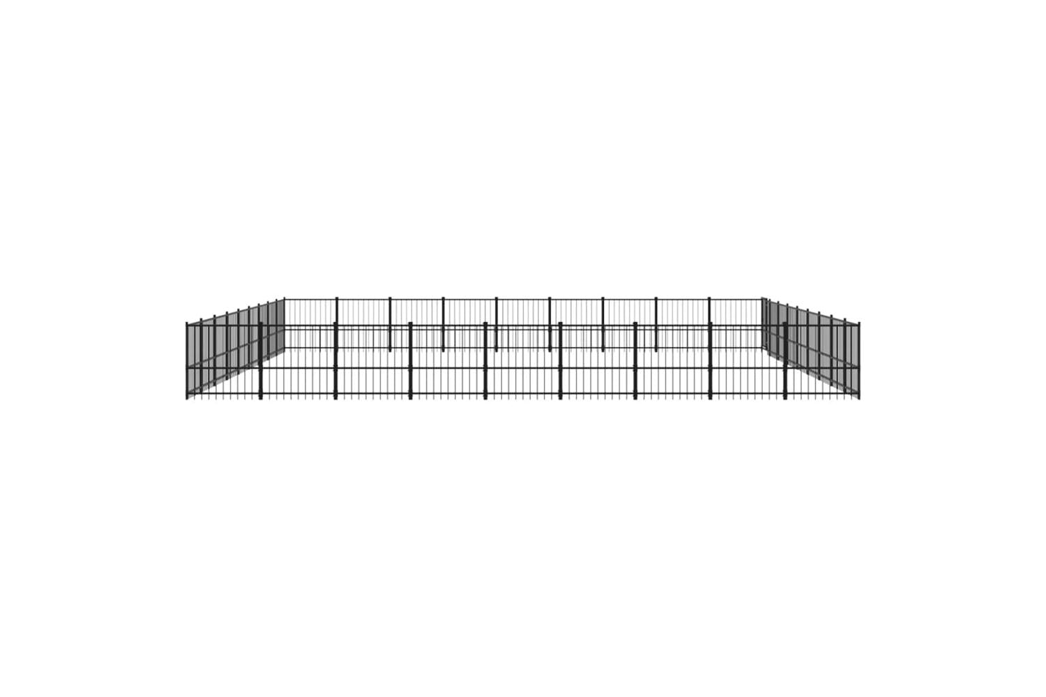 Vidaxl 3124660 Outdoor Dog Kennel Steel 76.21 M2-4
