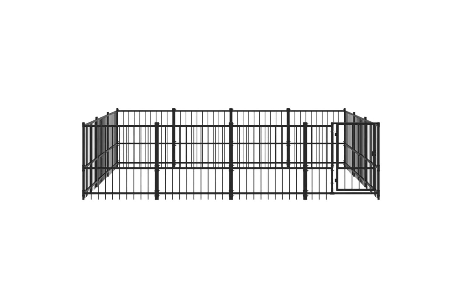 Vidaxl 3124617 Outdoor Dog Kennel Steel 11.58 M2-3