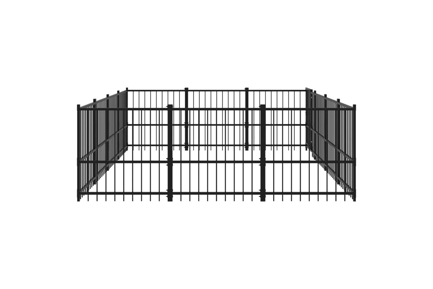 Vidaxl 3124617 Outdoor Dog Kennel Steel 11.58 M2-4