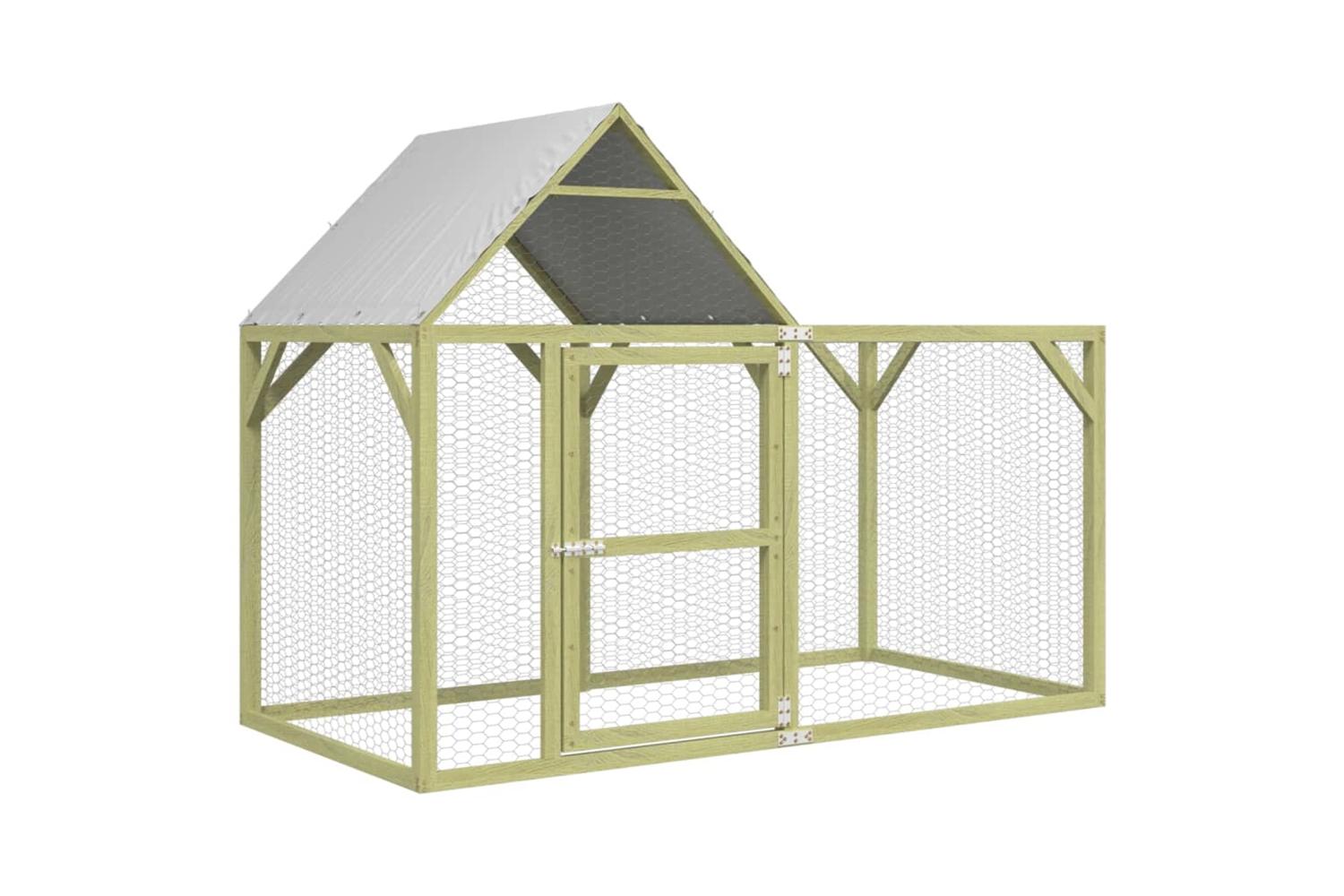 vidaXL 3102992 Chicken Coop 200x100x150cm Impregnated Solid Wood Pine