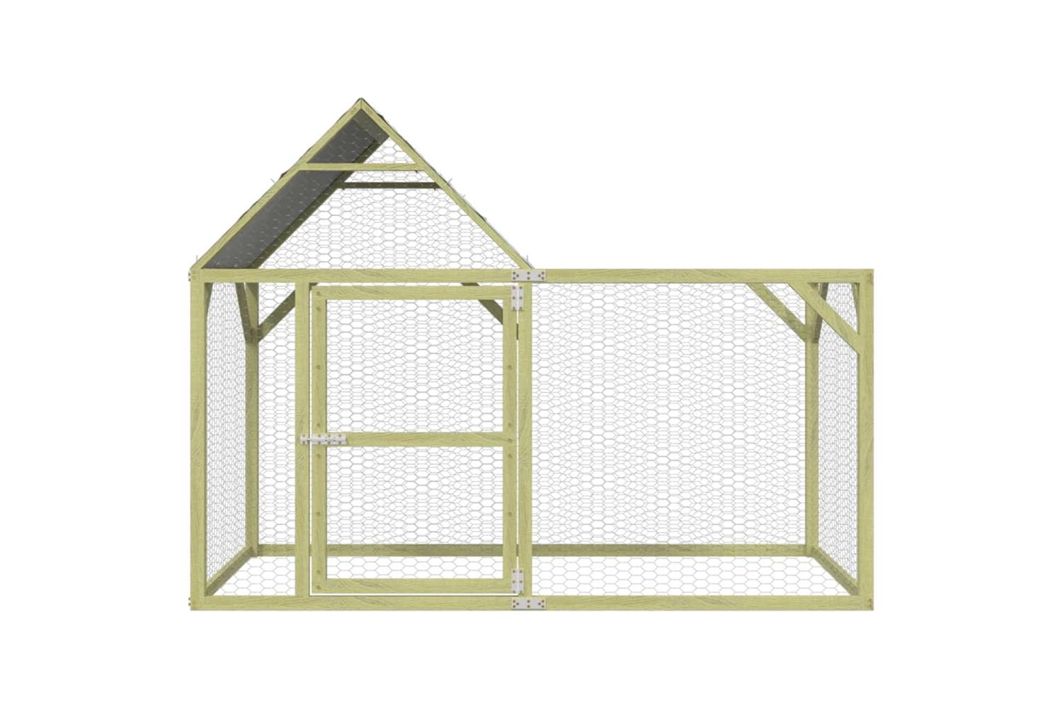 vidaXL 3102992 Chicken Coop 200x100x150cm Impregnated Solid Wood Pine-3