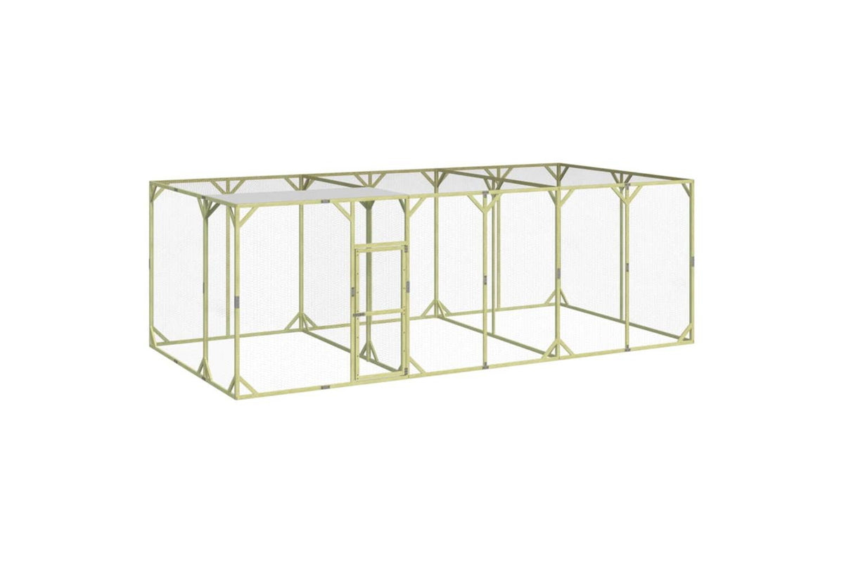 vidaXL 3102986 Chicken Coop 600x300x200cm Impregnated Solid Wood Pine
