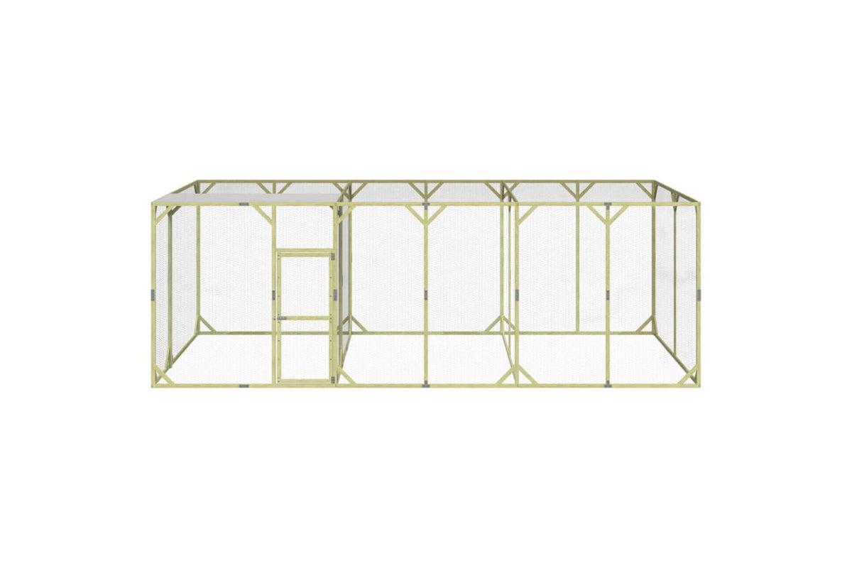 vidaXL 3102986 Chicken Coop 600x300x200cm Impregnated Solid Wood Pine-2