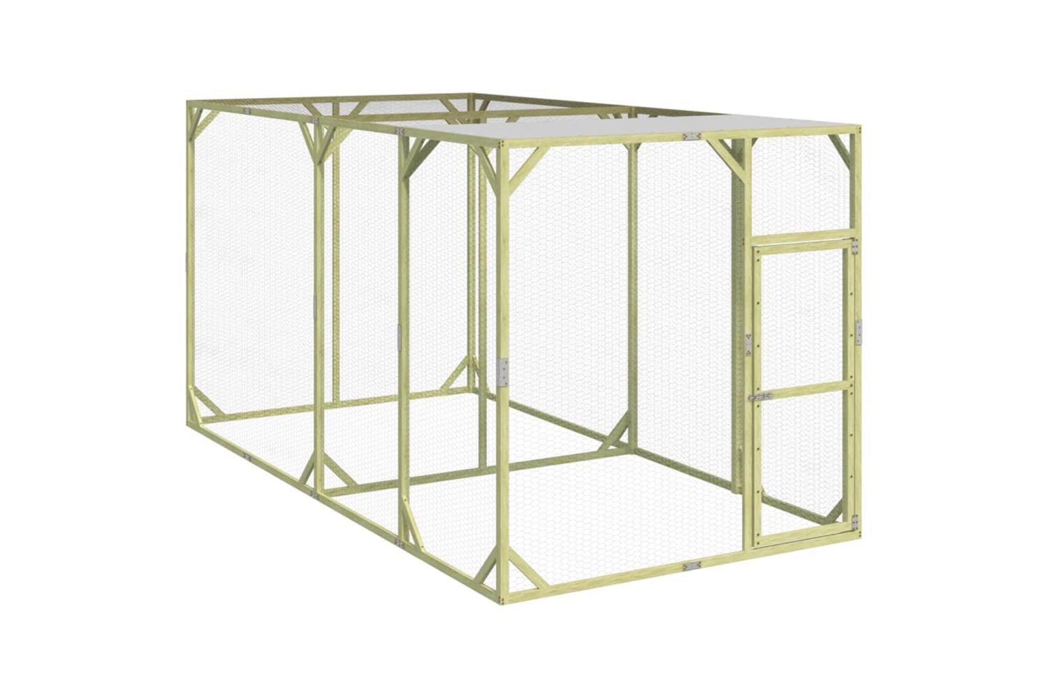 vidaXL 3102985 Chicken Coop 200x400x200cm Impregnated Solid Wood Pine