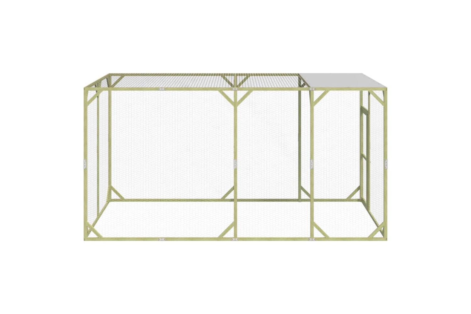vidaXL 3102985 Chicken Coop 200x400x200cm Impregnated Solid Wood Pine-2