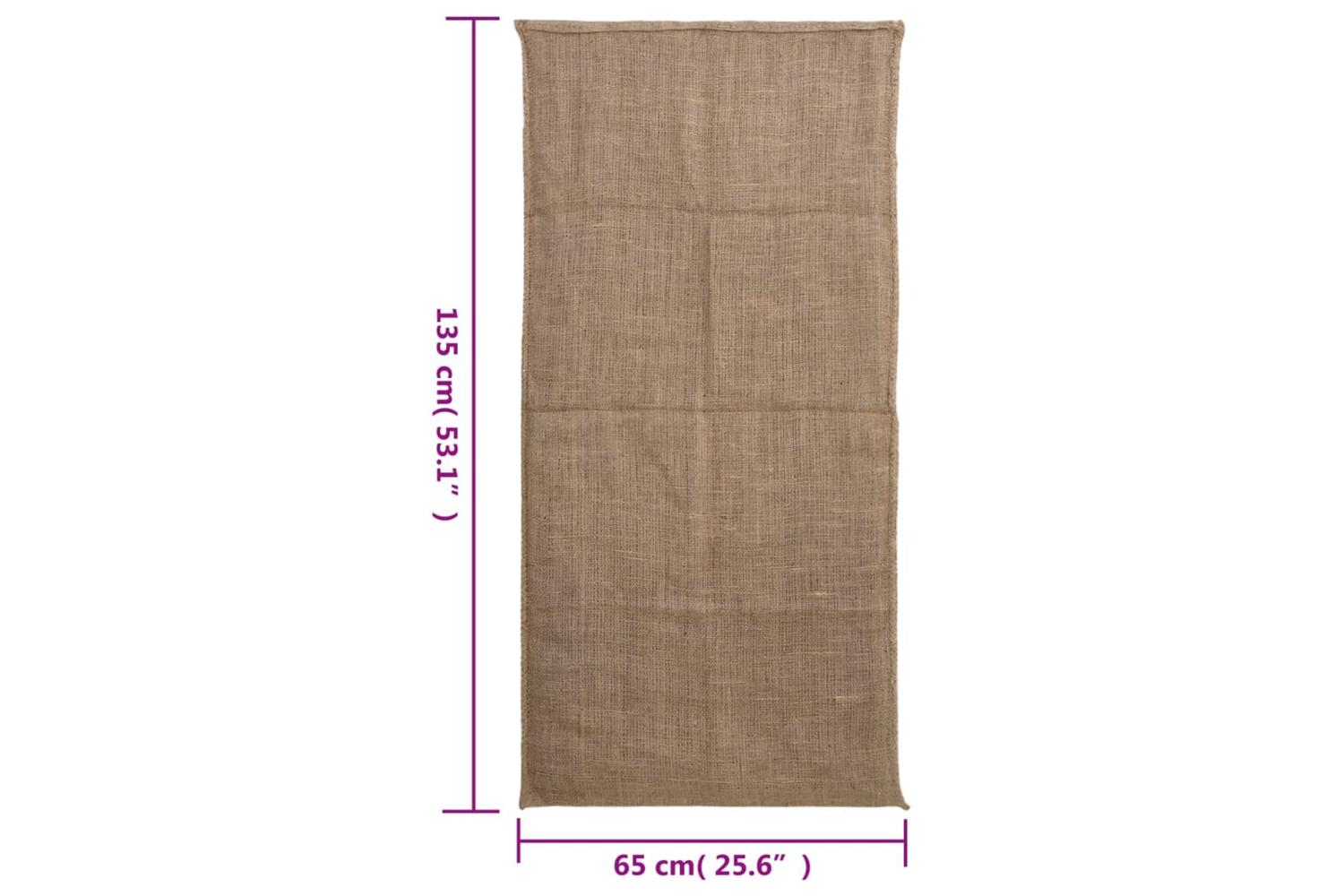 vidaXL 155779 Jute Sacks 5 Pcs 65x135cm 100% Jute 220 Gsm-7