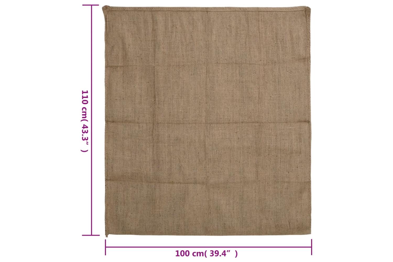 vidaXL 155787 Jute Sacks 5 Pcs 100x110cm 100% Jute 340 Gsm-7
