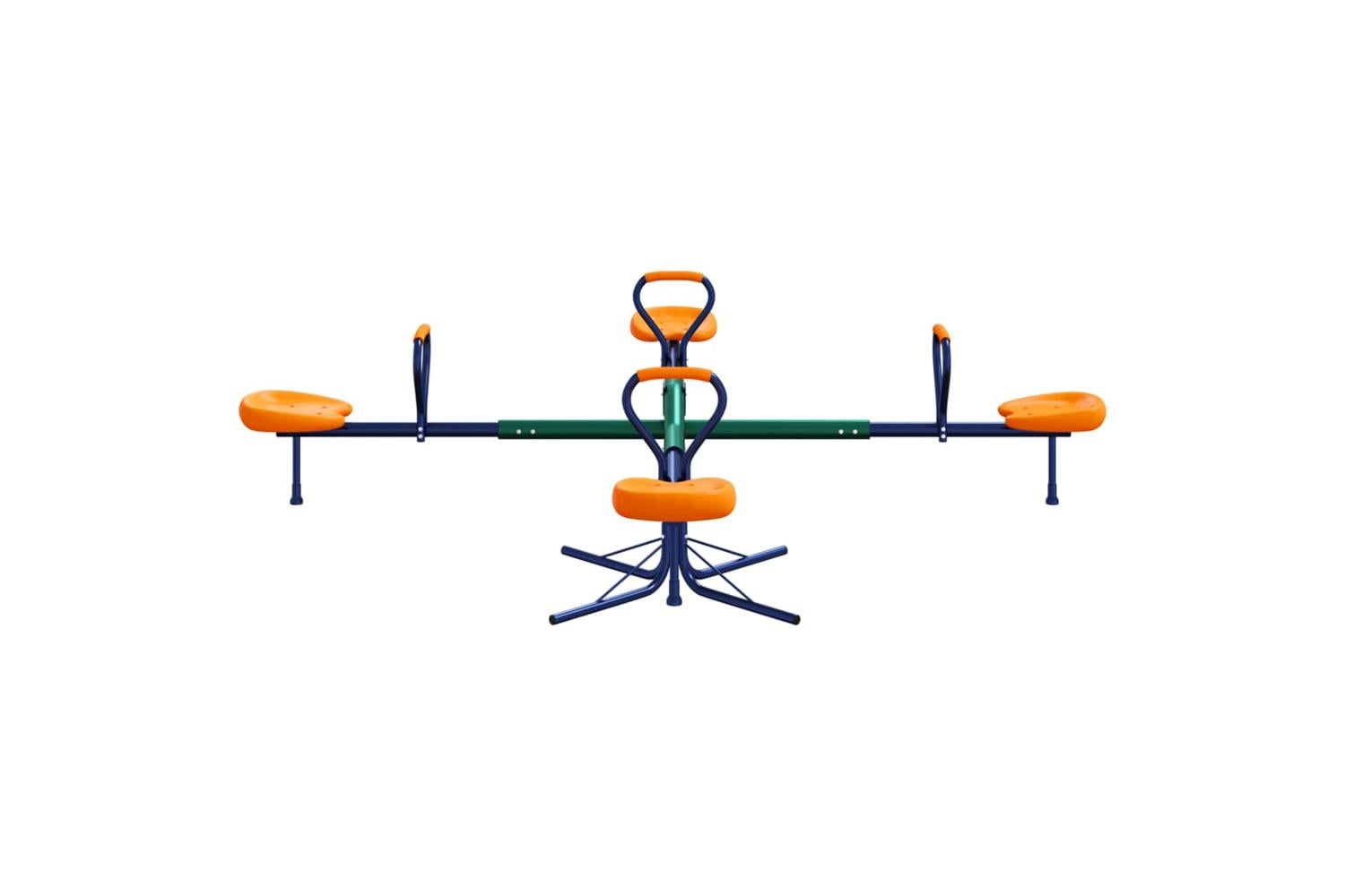 vidaXL 4010560 Seesaw 4-seater 360-degree Rotation Steel-3