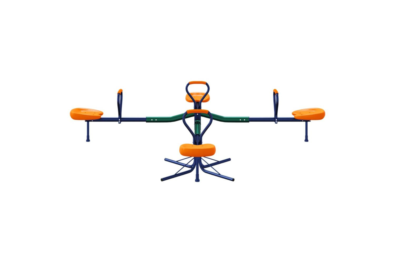 vidaXL 4010560 Seesaw 4-seater 360-degree Rotation Steel-4