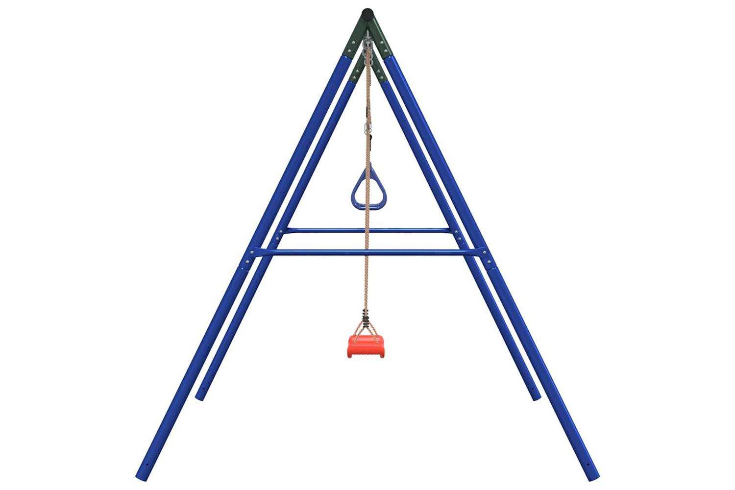 vidaXL 3283586 Outdoor Swing Set With Swing And Trapeze-4