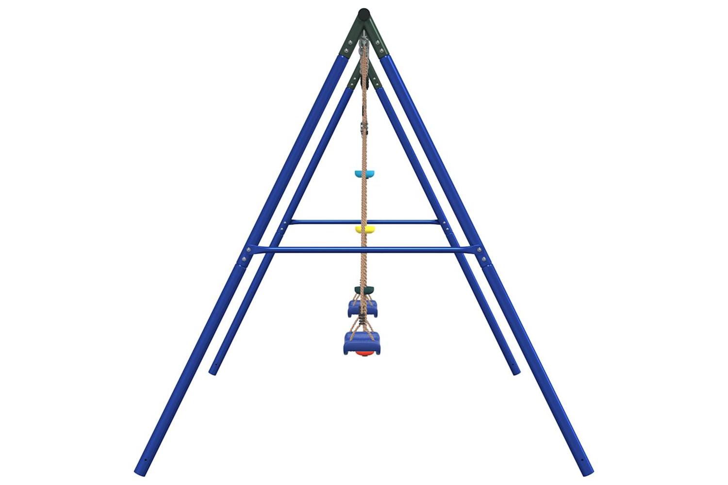 vidaXL 3283592 Outdoor Swing Set With Swings And Disc Swing-4