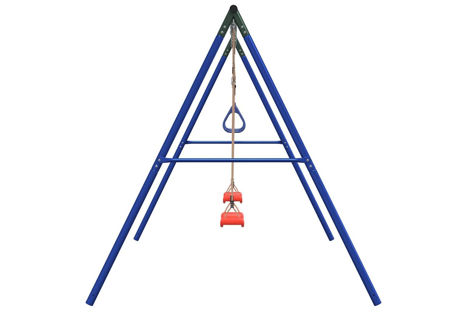 vidaXL 3283599 Outdoor Swing Set With Swings And Trapeze-4