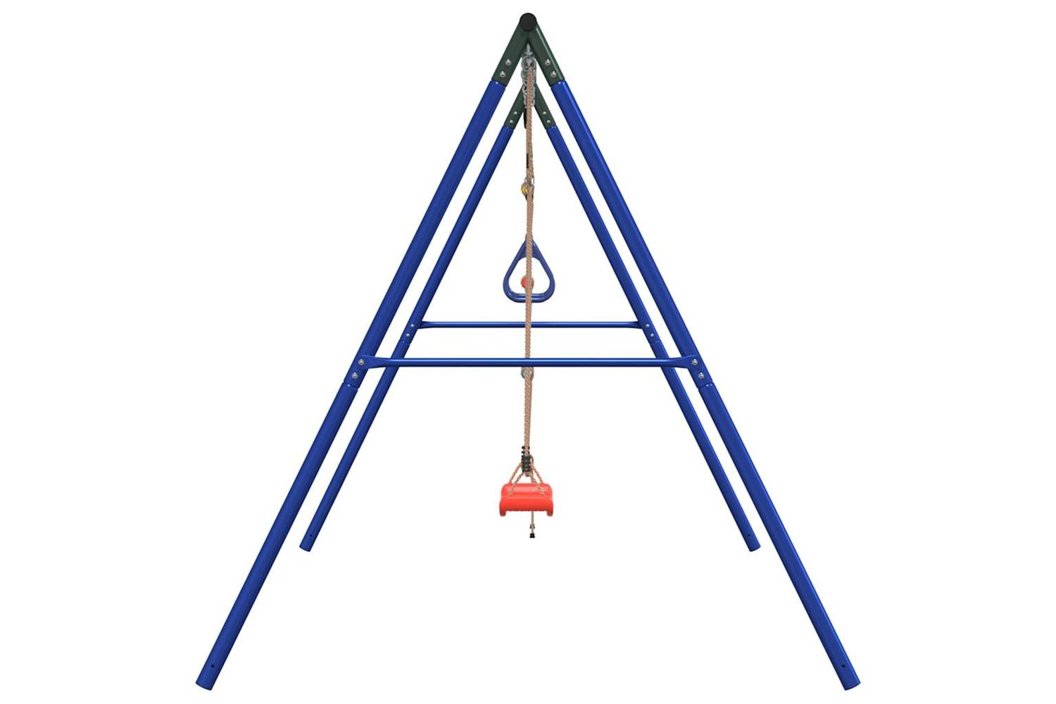 vidaXL 3283602 Outdoor Swing Set With Swing. Trapeze. Ladder-4